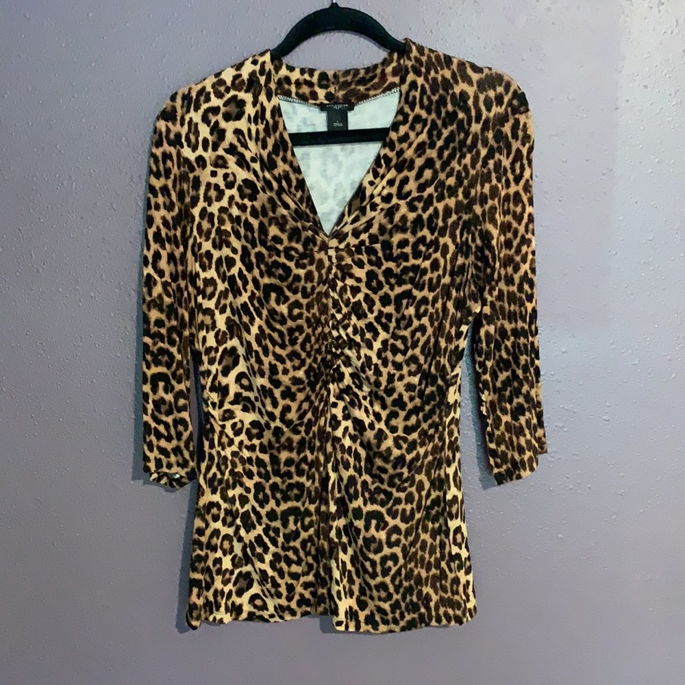 Ann taylor leopard women’s blouse Large